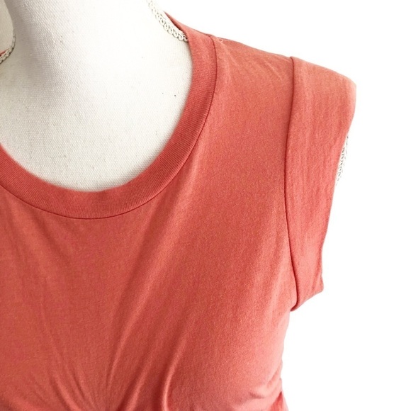 LAmade Tank Top Naomi Shirred Front Orange Small - Picture 12 of 14